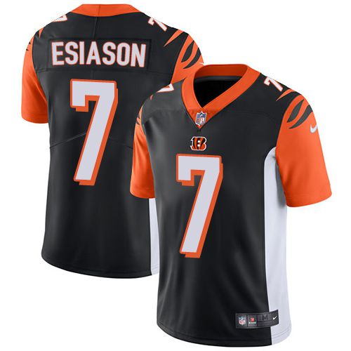 Men Cincinnati Bengals #7 Boomer Esiason Nike Black Limited NFL Jersey
